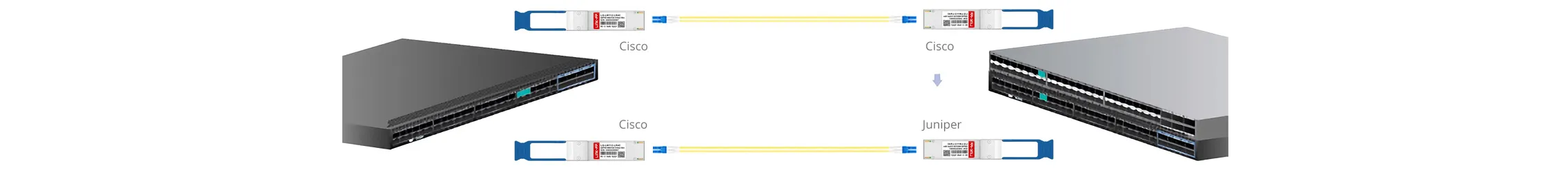 Palo Alto PAN-100G-QSFP28-ER4 Compatible LINK-PP 100G QSFP28 (40km,1310nm,ER4,LC SMF,DOM）